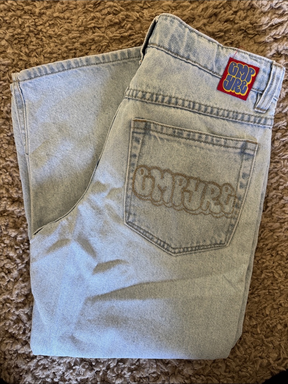 OshKosh B'gosh Light Blue Denim Jeans with Embroidered Back Pocket